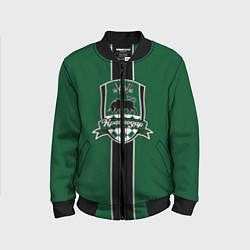 Бомбер детский ФК Краснодар - черная полоска, цвет: 3D-черный