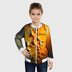 Бомбер детский Peeling plaster - Milano, цвет: 3D-белый — фото 2