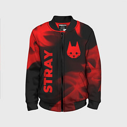 Детский бомбер Stray - red gradient вертикально