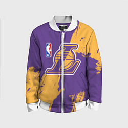 Бомбер детский Lakers NBA, цвет: 3D-белый