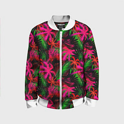 Детский бомбер Palm red pink