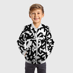 Бомбер детский Doom x half life pattern, цвет: 3D-белый — фото 2