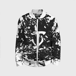 Бомбер детский Doom краски белые штрихи, цвет: 3D-белый