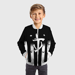 Бомбер детский Doom line white, цвет: 3D-белый — фото 2