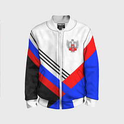 Бомбер детский Федерация бокса - Россия, цвет: 3D-белый