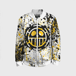 Бомбер детский Пираты сердца - Ван Пис, цвет: 3D-белый