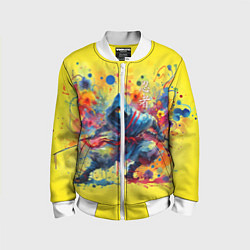 Детский бомбер Japanese cool ninja - watercolor fantasy