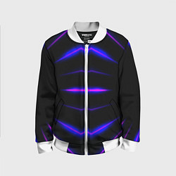 Бомбер детский Color black neon, цвет: 3D-белый