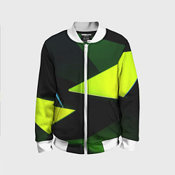 Бомбер детский Geometric shapes, цвет: 3D-белый