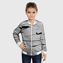 Бомбер детский Мумия бинты, цвет: 3D-белый — фото 2