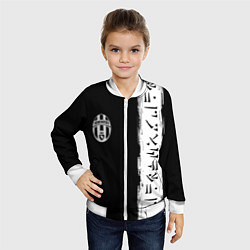 Бомбер детский Ювентус символы гейм, цвет: 3D-белый — фото 2
