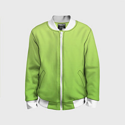 Бомбер детский Color lime green, цвет: 3D-белый
