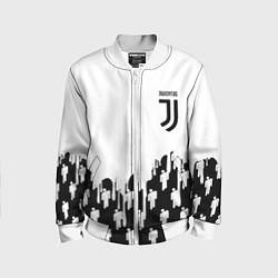 Бомбер детский Ювентус краски люди, цвет: 3D-белый