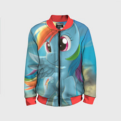 Бомбер детский My littlle pony, цвет: 3D-красный