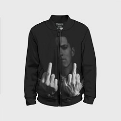 Бомбер детский Eminem Fuck, цвет: 3D-черный