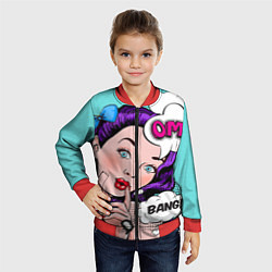 Бомбер детский PO ART, цвет: 3D-красный — фото 2