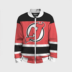 Бомбер детский New Jersey Devils, цвет: 3D-белый