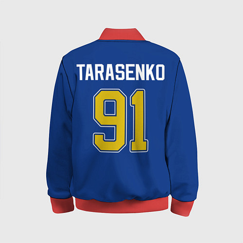 Детский бомбер St Louis Blues: Tarasenko 91 / 3D-Красный – фото 2