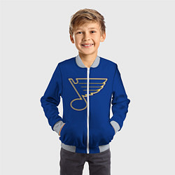 Бомбер детский St Louis Blues: Tarasenko 91, цвет: 3D-серый — фото 2
