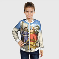 Бомбер детский Легенда об Аанге, цвет: 3D-белый — фото 2