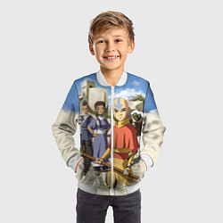 Бомбер детский Легенда об Аанге, цвет: 3D-белый — фото 2