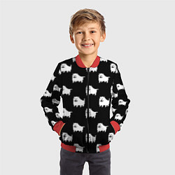 Бомбер детский Undertale Annoying dog, цвет: 3D-красный — фото 2
