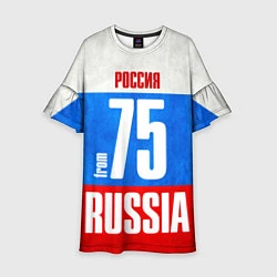 Платье клеш для девочки Russia: from 75, цвет: 3D-принт