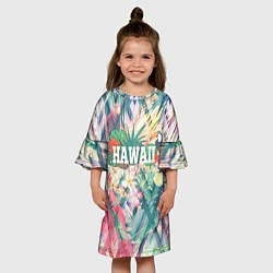 Платье клеш для девочки Hawaii Summer, цвет: 3D-принт — фото 2