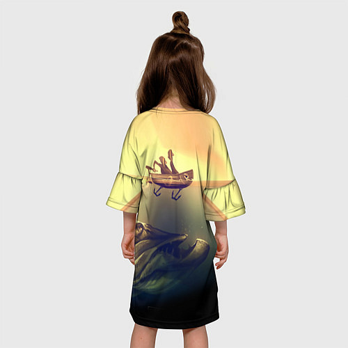 Детское платье День на рыбалке / 3D-принт – фото 4