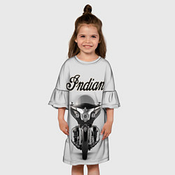 Платье клеш для девочки Indian 6, цвет: 3D-принт — фото 2