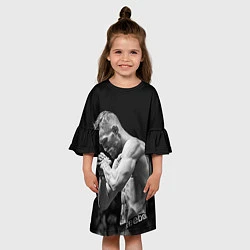Платье клеш для девочки Conor McGregor: Mono, цвет: 3D-принт — фото 2