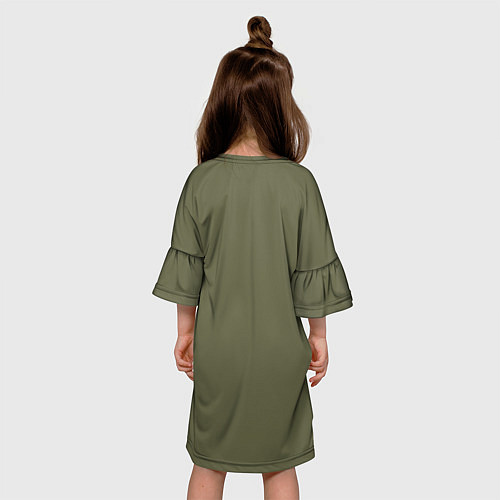 Детское платье Отличный Танкист (Т-28 цвет) / 3D-принт – фото 4