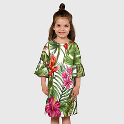 Платье клеш для девочки Фэшн 6, цвет: 3D-принт — фото 2