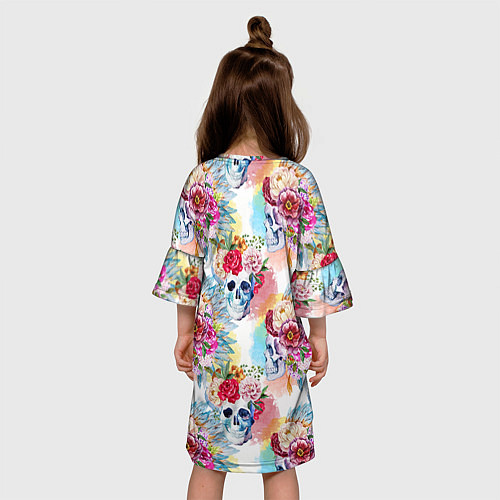 Детское платье Цветы и бабочки 5 / 3D-принт – фото 4