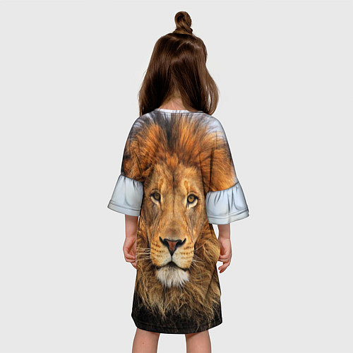 Детское платье Красавец лев / 3D-принт – фото 4