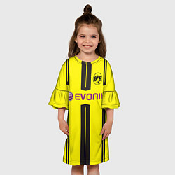 Платье клеш для девочки BVB FC: Evonik, цвет: 3D-принт — фото 2