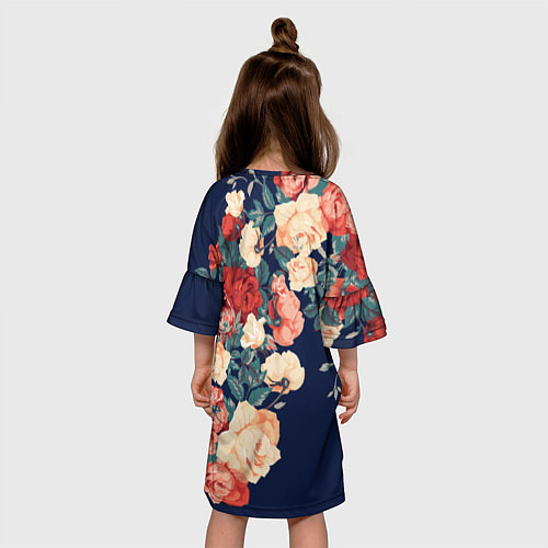 Детское платье Fashion flowers / 3D-принт – фото 4