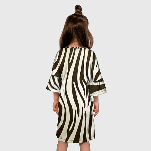 Детское платье Шкура зебры / 3D-принт – фото 4