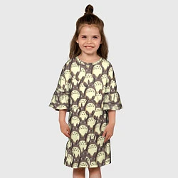 Платье клеш для девочки Тоторо, цвет: 3D-принт — фото 2