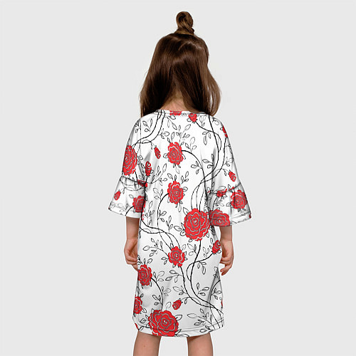 Детское платье Плетение из розочек / 3D-принт – фото 4