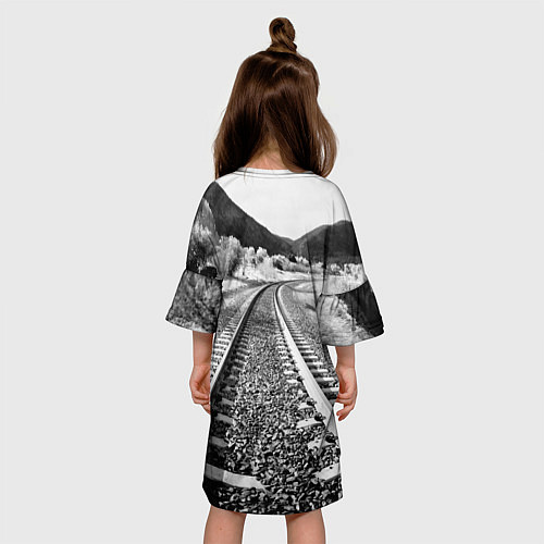 Детское платье Железная дорога / 3D-принт – фото 4