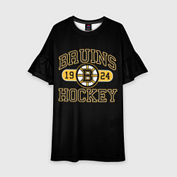 Платье клеш для девочки Boston Bruins: Est.1924, цвет: 3D-принт