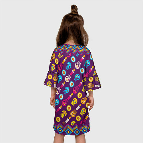 Детское платье Черепа и свечки / 3D-принт – фото 4