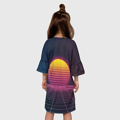 Детское платье Vapor Sunrise / 3D-принт – фото 4