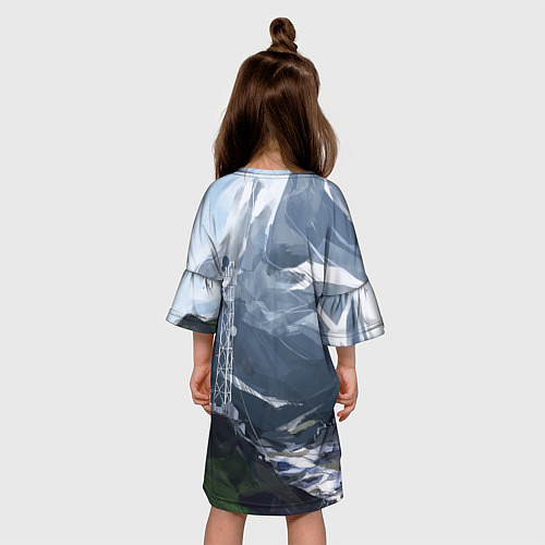 Детское платье Горы Алтая / 3D-принт – фото 4