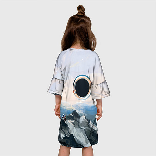 Детское платье Черная дыра / 3D-принт – фото 4