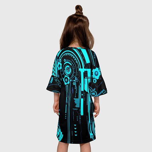 Детское платье Техно / 3D-принт – фото 4