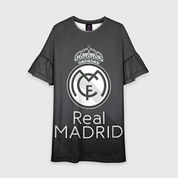 Платье клеш для девочки Real Madrid, цвет: 3D-принт