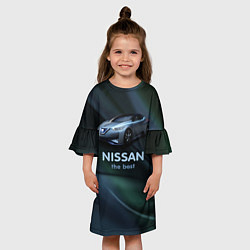 Платье клеш для девочки Nissan the best, цвет: 3D-принт — фото 2
