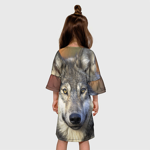 Детское платье Улыбка волка / 3D-принт – фото 4